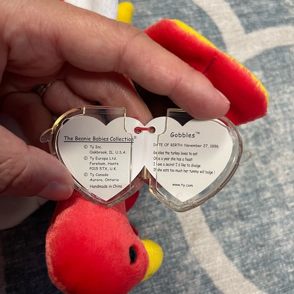 **RARE**MULTIPLE TAG ERRORS** Ty Beanie Baby Gobbles the turkey - Picture 9 of 9